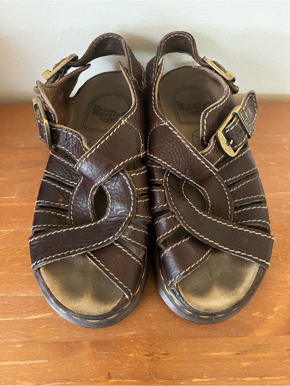 Dr. Martens Vtg Men’s Y2K Overlap Twist Fisherman Sandals, US 7 Made In England